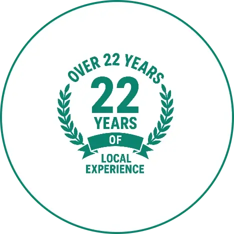 Over 22 Years Of Local Experience